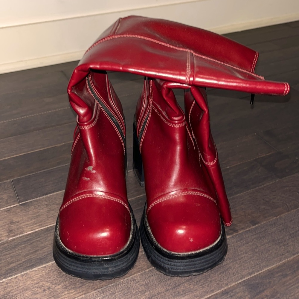RED boots